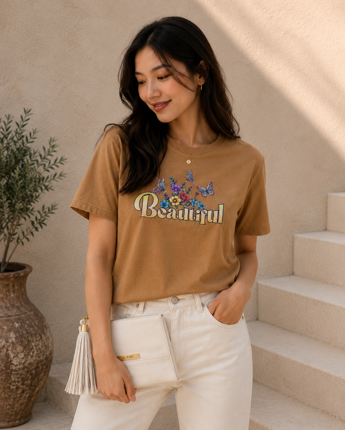 ALANI Beautiful Boxy Waist Length Tee Combo Set