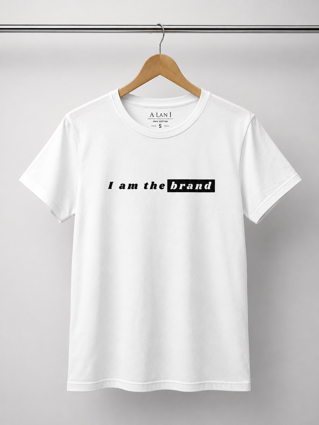 ALANI I Am the Brand Women's Graphic T-Shirt - White Short Sleeves Top