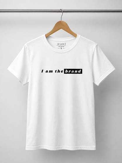 ALANI I Am the Brand Women's Graphic T-Shirt - White Short Sleeves Top
