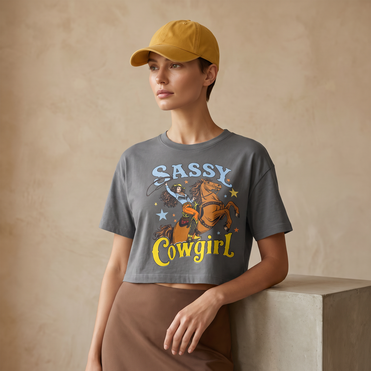 ALANI Sassy Cowgirl Crop Tee Combo Set - Women's Summer Top 2026
