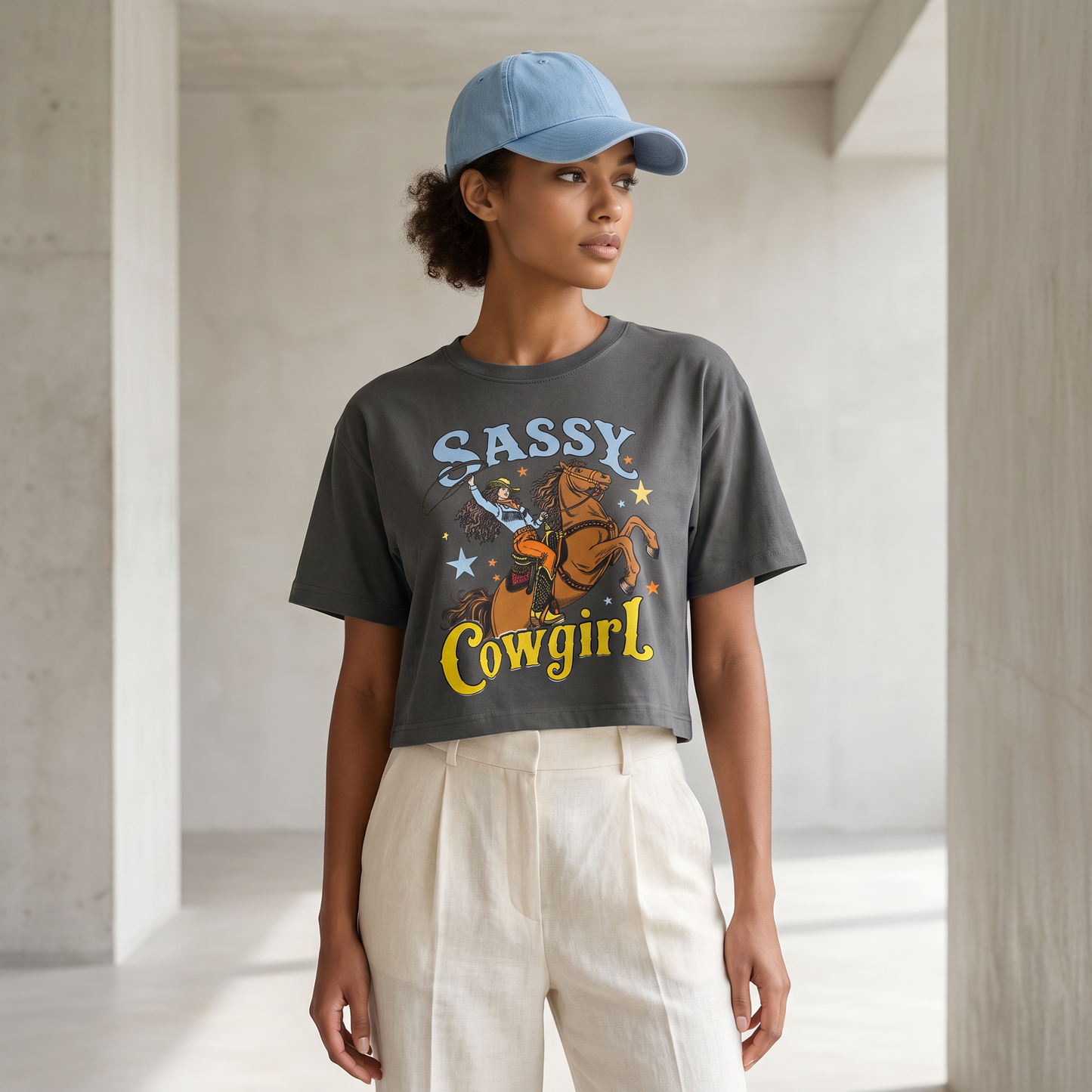 ALANI Sassy Cowgirl Crop Tee Combo Set - Women's Summer Top 2026