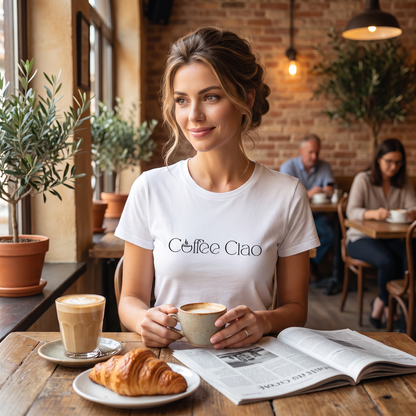 ALANI Coffee Ciao Graphic T-Shirt - Women's Coffee Lover Tee 2026