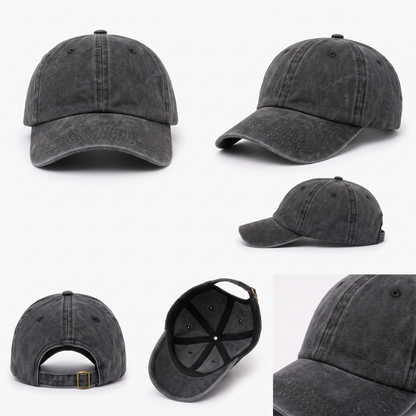 ALANI Washed Cotton Hat - Vintage Casual Hat for Everyday Style